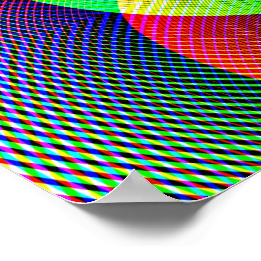 Elektrische regenboog poster (Hoek)