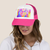 Elektrische Regenboog Trucker Pet (In situ)