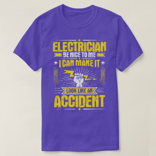 Elektrische reservekopie van elektrische werknemer t-shirt (Design voorkant)