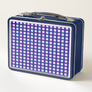 elektrische retro met blauwe en paarse strippen