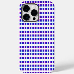 elektrische retro met blauwe en paarse strippen Case-Mate iPhone 14 pro max hoesje