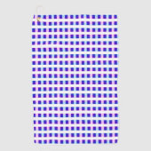 elektrische retro met blauwe en paarse strippen golfhanddoek (Voorkant)