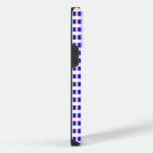 elektrische retro met blauwe en paarse strippen iPhone hoesje (Rechterkant)
