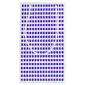 elektrische retro met blauwe en paarse strippen klein cadeauzakje (Voorkant)