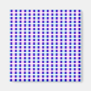elektrische retro met blauwe en paarse strippen magneet