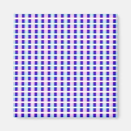 elektrische retro met blauwe en paarse strippen magneet (Voorkant)