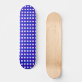 elektrische retro met blauwe en paarse strippen persoonlijk skateboard (Voorkant)