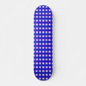 elektrische retro met blauwe en paarse strippen persoonlijk skateboard (Voorkant)