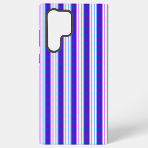 elektrische retro met blauwe en paarse strippen samsung galaxy hoesje