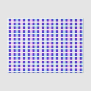 elektrische retro met blauwe en paarse strippen tissuepapier