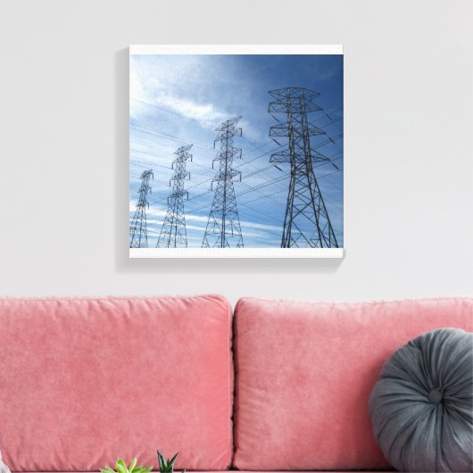 Elektrische reuzen canvas afdruk (Insitu (Woonkamer))