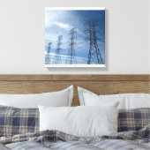 Elektrische reuzen canvas afdruk (Insitu (Slaapkamer))