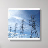 Elektrische reuzen canvas afdruk (Voorkant)