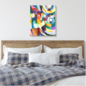 Elektrische rismen | Sonia Delaunay | Canvas Afdruk (Insitu (Slaapkamer))