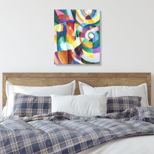 Elektrische rismen | Sonia Delaunay | Canvas Afdruk (Insitu (Slaapkamer))