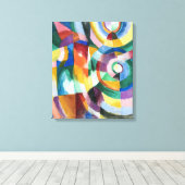 Elektrische rismen | Sonia Delaunay | Canvas Afdruk (Insitu (Houten vloer))