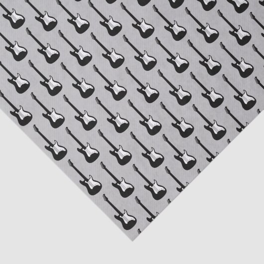 Elektrische rock muziek gitaar cadeau filler tissuepapier (Detail)