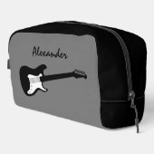 Elektrische rockgitaar logo op maat toilettas toilettasje (Rechterhoek)