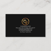 Elektrische rode elektrische stroomgolfbliksem visitekaartje (Achterkant)