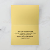 Elektrische Romantische en Grappige Gelukkige Verj Kaart (Binnen)