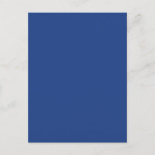 Elektrische Royal Blue Solid Trend Color Backgroun Briefkaart