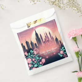 Elektrische Rozen futuristische Neon Vrijgezellenf Bedankzakje