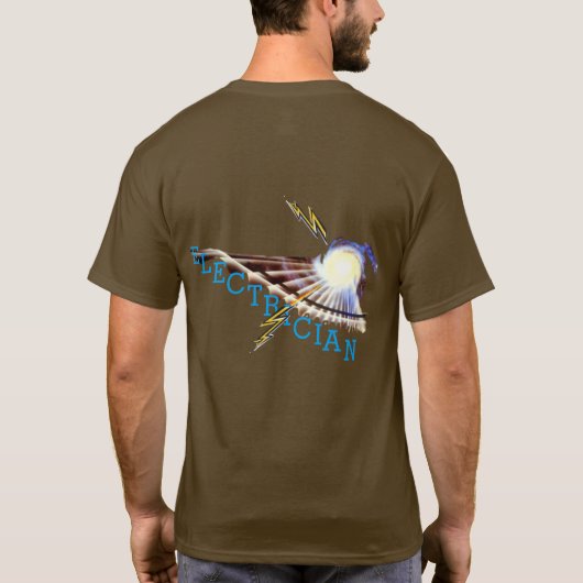 Elektrische ruggegraat t-shirt (Achterkant)