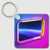 Elektrische ruimteportaalscène sleutelhanger (Voorkant)