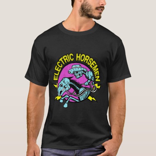 Elektrische Ruiters Skelet T-shirt (Voorkant)
