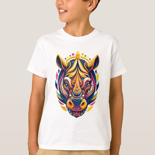 Elektrische Safari Rhino T-shirt (Voorkant)