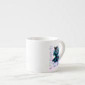  Elektrische Samurai Kat Kopp - Perfect voor Anime Espresso Kop (Voorkant rechts)