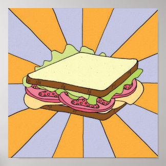 Elektrische sandwich poster