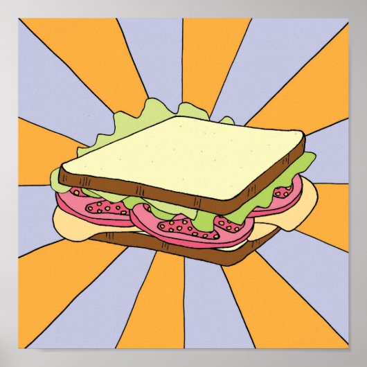 Elektrische sandwich poster (Voorkant)