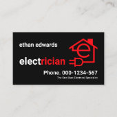 elektrische schakeling voor elektriciens visitekaartje (Voorkant)