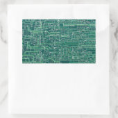 Elektrische schakelingen rechthoekige sticker (Tas)