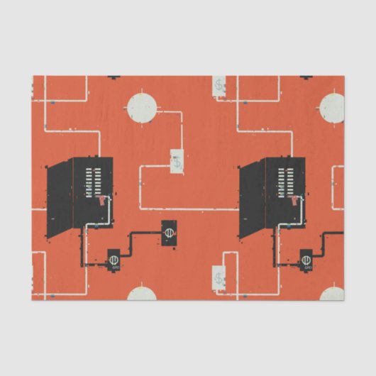 Elektrische schakelingen tissuepapier (Voorkant)