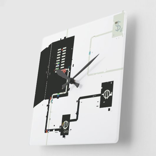 Elektrische schakelingen vierkante klok (Hoek)