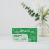 Elektrische schakelkaart visitekaartje (Staand voorkant)