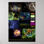 Elektrische schapen + druppels (diverse nr. 9) poster (Voorkant)