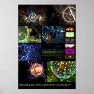 Elektrische schapen + druppels (diverse nr. 9) poster