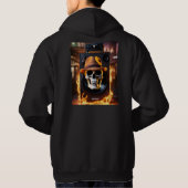 Elektrische schedel hoodie (Achterkant)