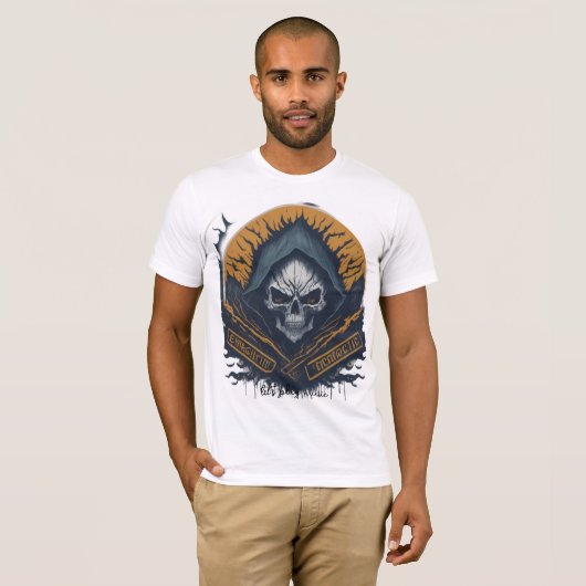 Elektrische schedel t-shirt (Voorkant volledig)