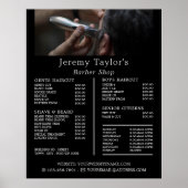 Elektrische schef, prijslijst voor Mannen Poster (Voorkant)