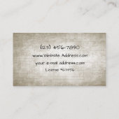 Elektrische schema's visitekaartje (Achterkant)