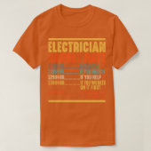 Elektrische schenkingen van de Funny Electrice T-shirt (Design voorkant)