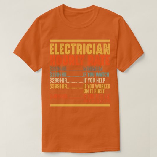 Elektrische schenkingen van de Funny Electrice T-shirt (Design voorkant)
