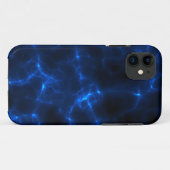 Elektrische schok in donkerblauw Case-Mate iPhone case (Achterkant (horizontaal))