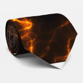 Elektrische schok in Sinaasappel Stropdas (Opgerold)