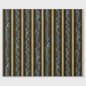 Elektrische Schok Industriële Fantasie Messing Str Cadeaupapier (Vlak)