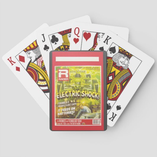 Elektrische schokautomaten voor de afspeelplaat pokerkaarten (Achterkant)